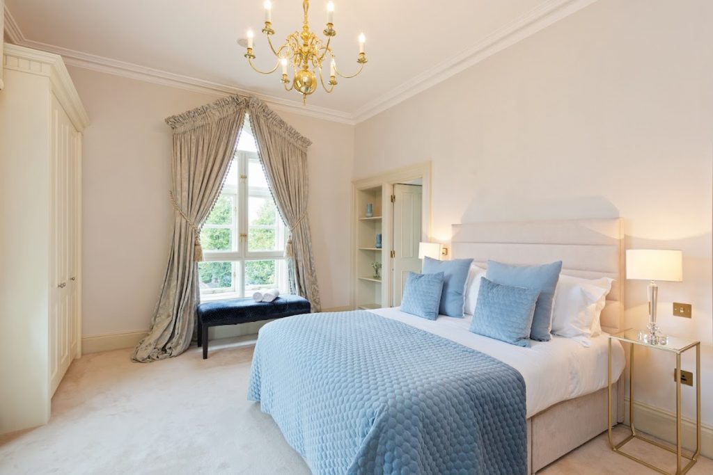 Cambridge House, 15 Cambridge Road, Rathmines, Dublin 6 - house for sale - main bedroom with window and chandelier