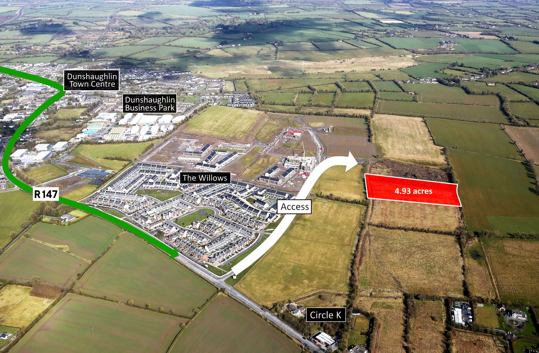 4.93 acres, Dunshaughlin, Co. Meath