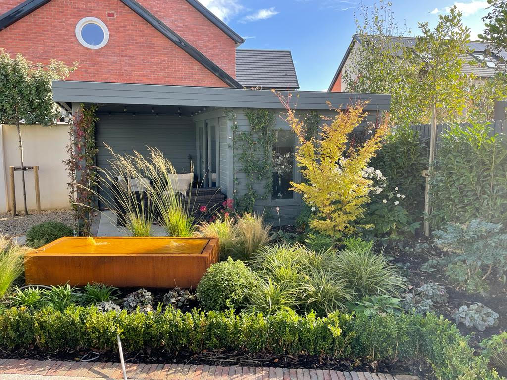 corten steel adezz water feature_