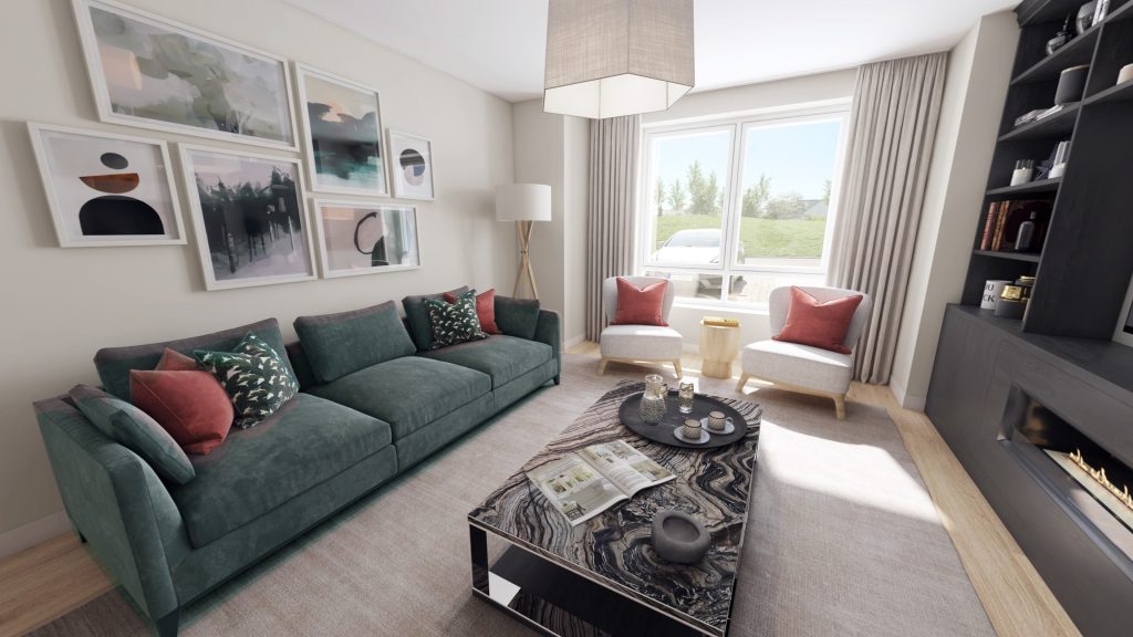 new houses for sale Athlone, Westmeath - Gracefields @ Drumaconn - living Room The Ash