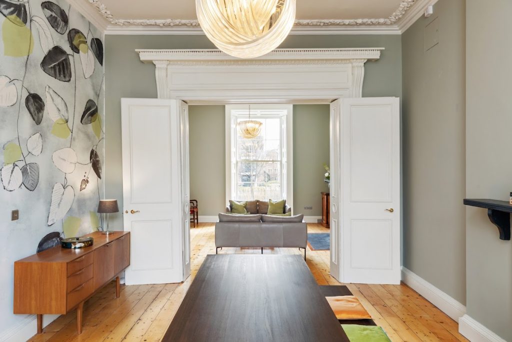 reception rooms, period house, Herbert Place