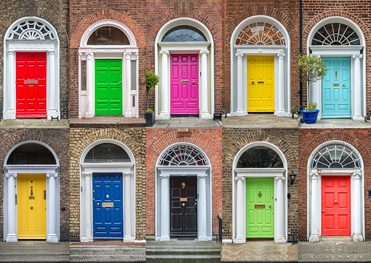 Colour Evolution: Dublin Georgian Doors
