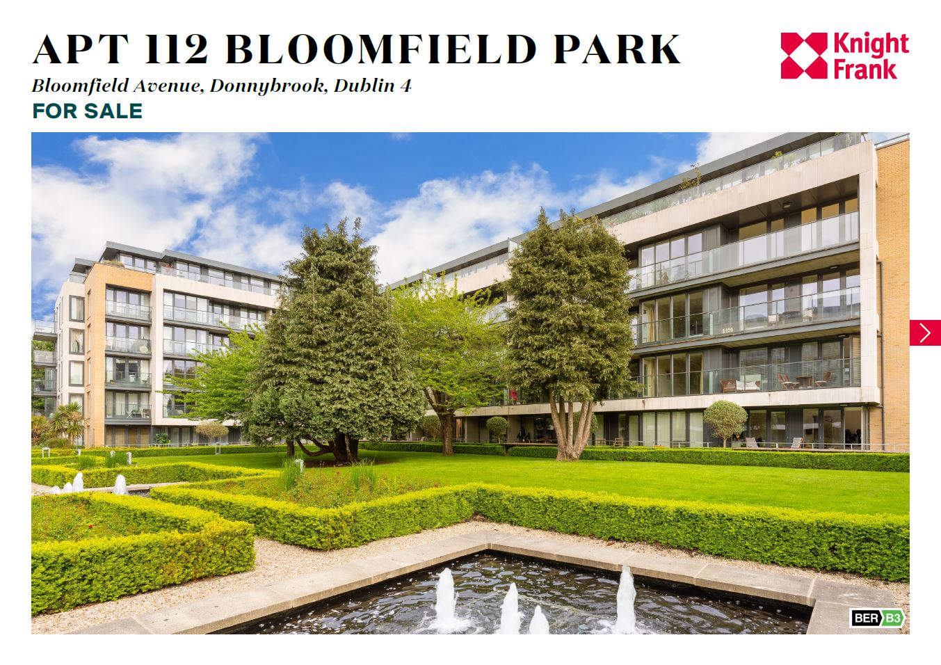 Apt. 112 Bloomfield Park, Donnybrook, Dublin 4