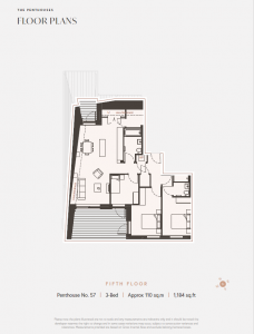 Floor Plan Penthouse 57, 143 Merrion Road